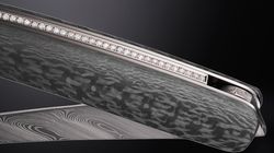 Damaststahl rostfrei, Taschenmesser Diamant Carbon