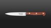 
                    noble carbon steel paring knife with plum wood handle