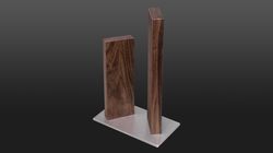 250 - 500 CHF, knife block walnut