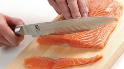 Coltelli Kai , Coltello prosciutto affilatura alveolare