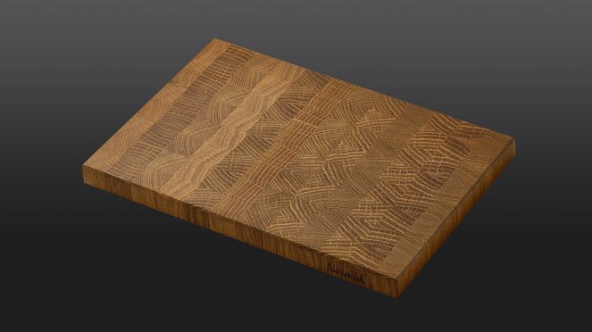 
                    The breakfast board Nesmuk is made of oak wood