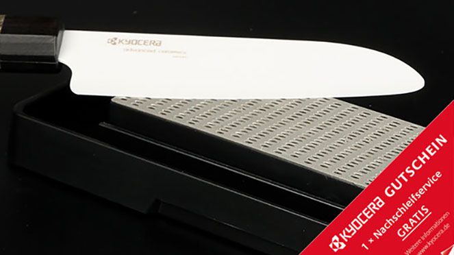 
                    Santoku Black Kyocera avec service d'affûtage gratuit