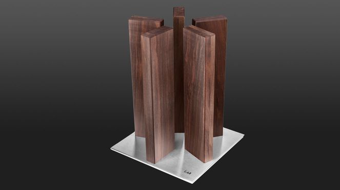 
                    Bloc de couteaux Stonehenge de Kai avec 5 colonnes en bois pour dix couteaux