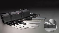 sknife swiss knife, Knife bag Shun with knife sharpener