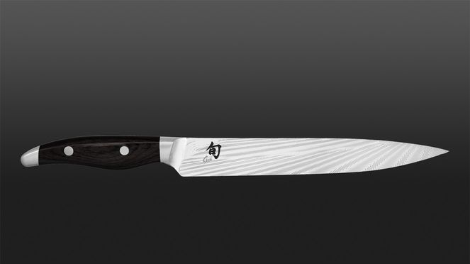 
                    Das Shun Nagare Black Schinkenmesser ist ein Fleischmesser der Extraklasse