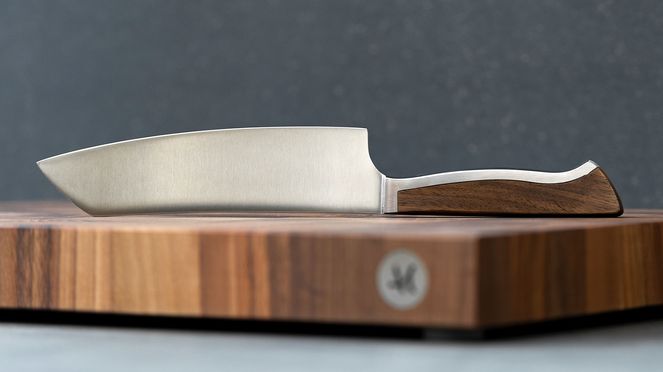 
                    Le Santoku Caminada avec bloc à hacher Caminada