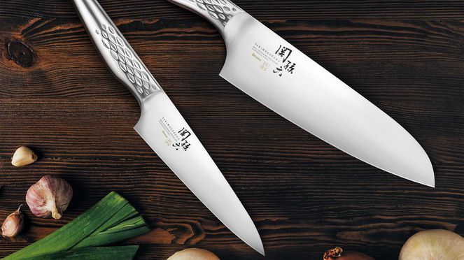 
                    Shoso Utility Knife with Santoku