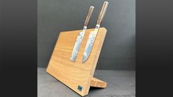 Legno di quercia/Legno di noce, Magnetmesserbrett Eiche
