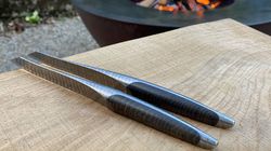 Special wood, swiss damask knife set